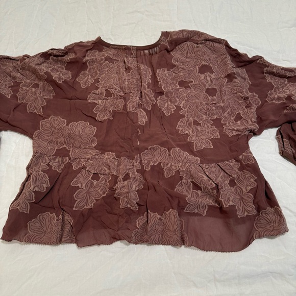 Aritzia Wilfred Floral Print Blouse - Size S - Picture 3 of 4
